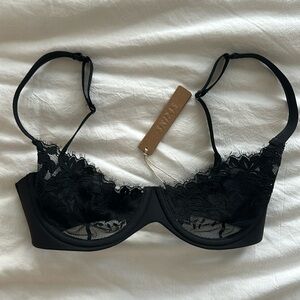 NWT Skims Femme Black Lace Bra 32C